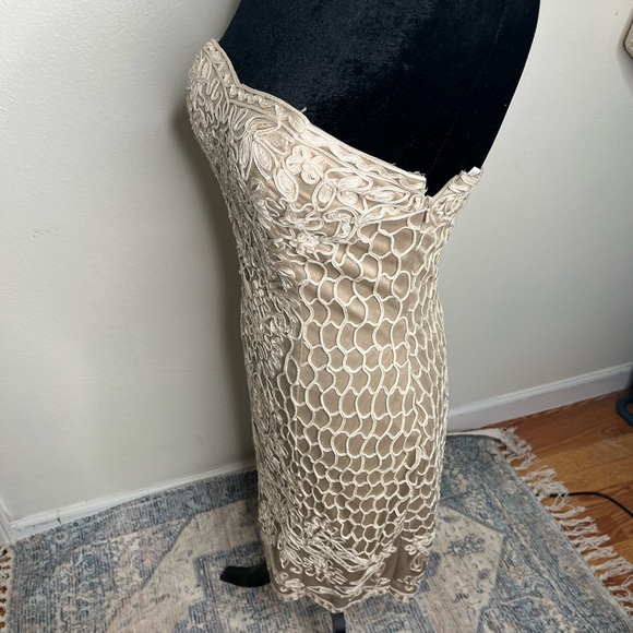 Sue Wong Strapless Embroidered Cocktail Dress - Picture 4 of 9
